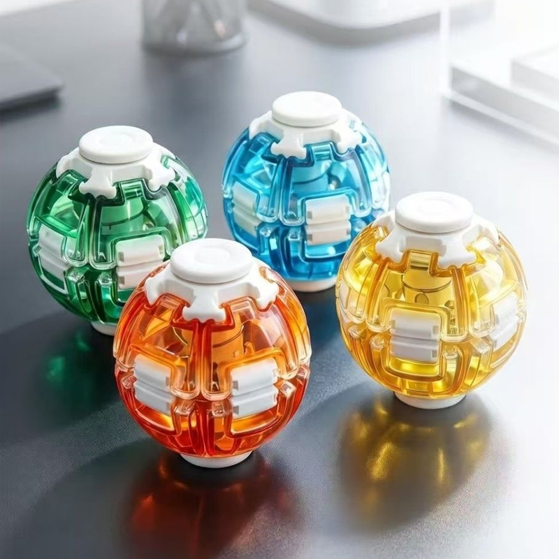 Cosplay Fireball Prop - Gantungan Kunci Bola Fidget Putar dengan