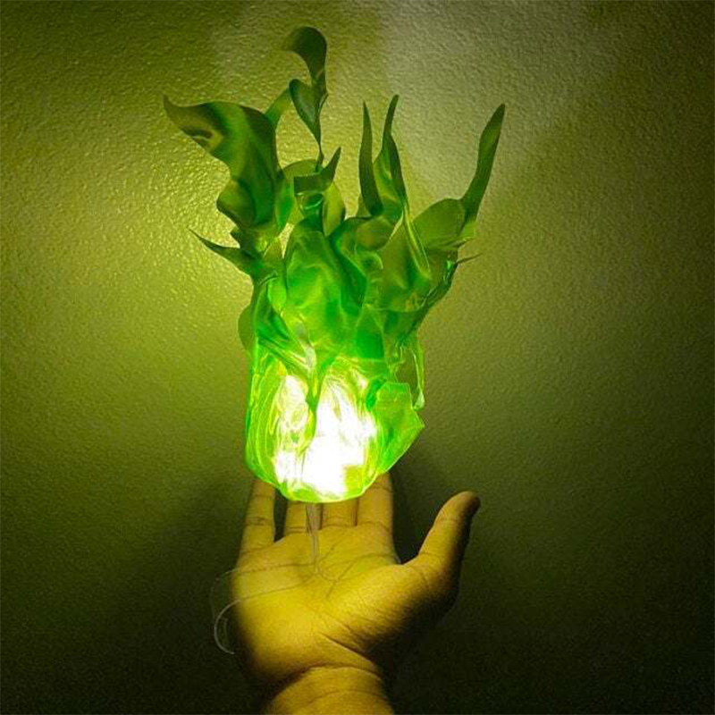 Cosplay Fireball Prop - Bola Api Mengambang Halloween, Efek Api