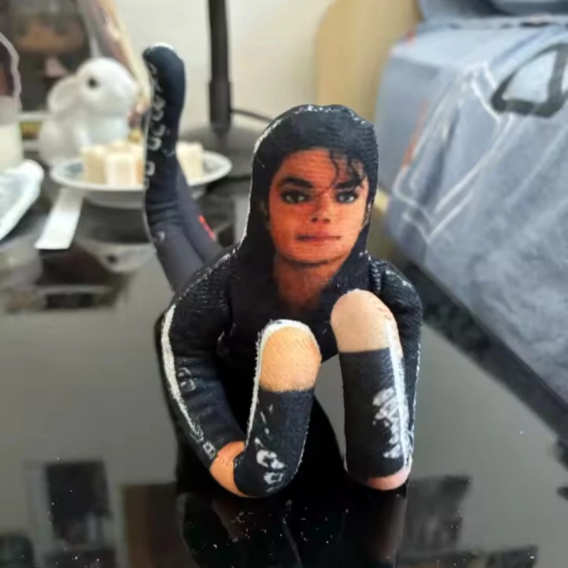 Evoker Cosplay Prop - Boneka Plush Michael Jackson Gaya Baru