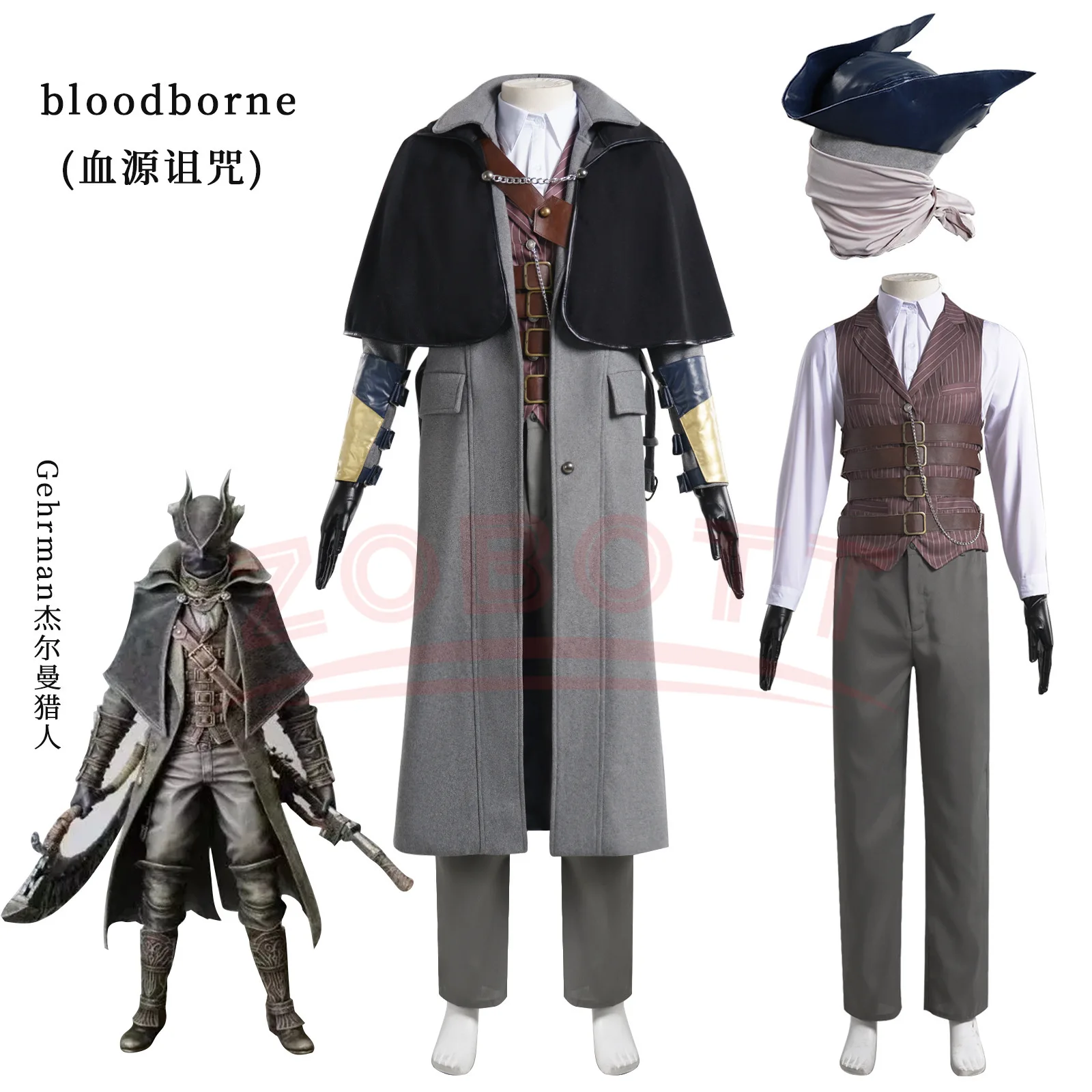 Kostum Cosplay Game Anime Bloo - Bloodborne Cosplay Prop ulasan dan harga